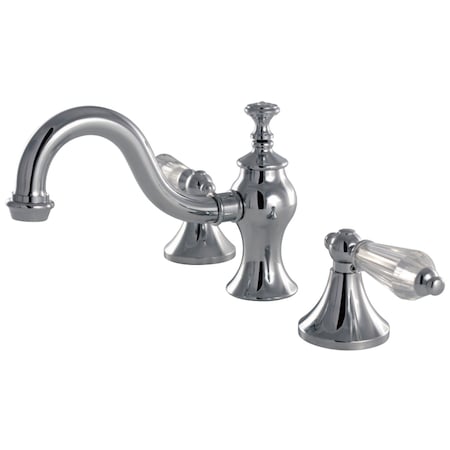 Kingston Brass KC7161WLL 8" Widespread Bathroom Faucet, Polished Chrome KC7161WLL